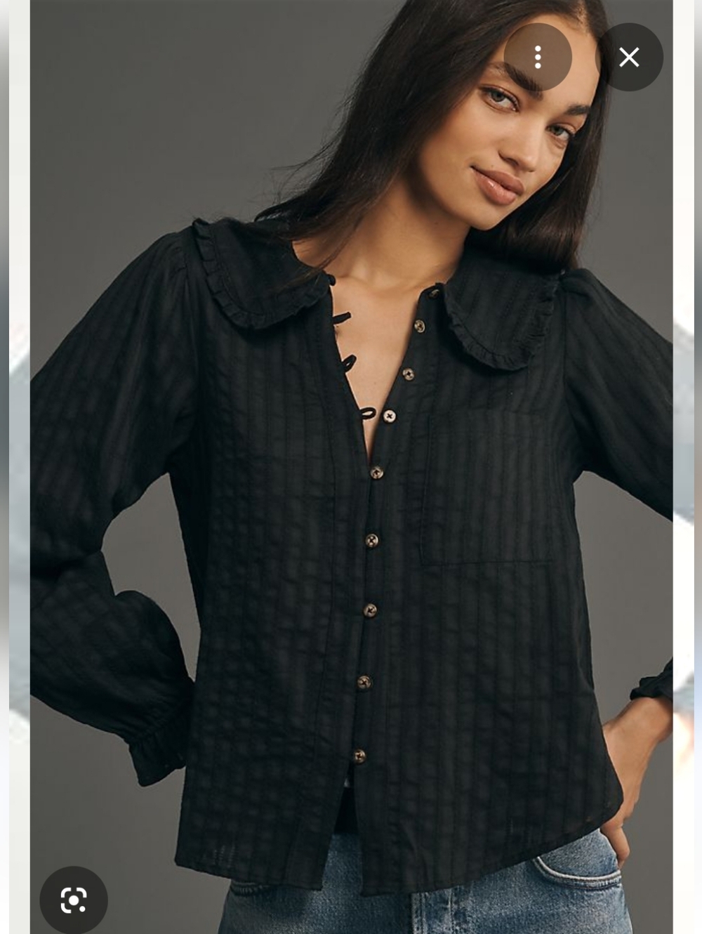 Pilcro Anthropologie Black Top